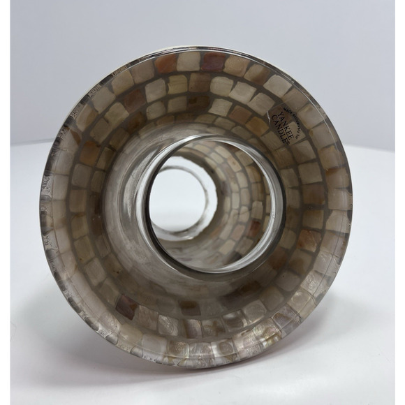 Yankee Candle Mother of Pearl Iridescent Mosaci Tile Candle Shade - Picture 6 of 8